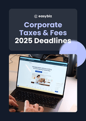 Guide cover: Corporate Taxes & Fees, 2025 Deadlines