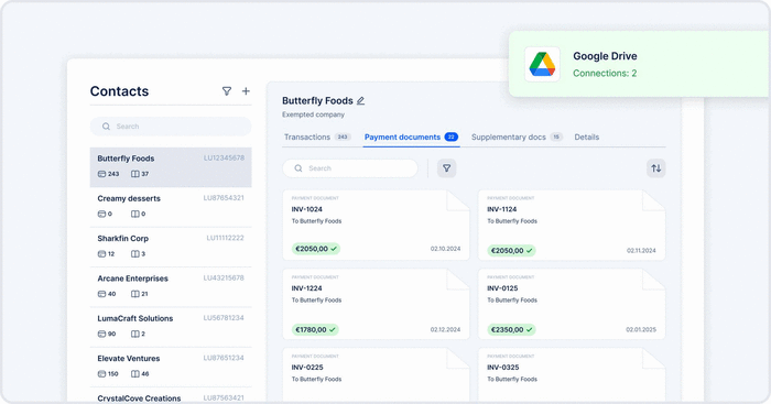 Attribution d’un contact à une dépense dans EasyBiz