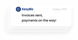 EasyBiz invoice notification