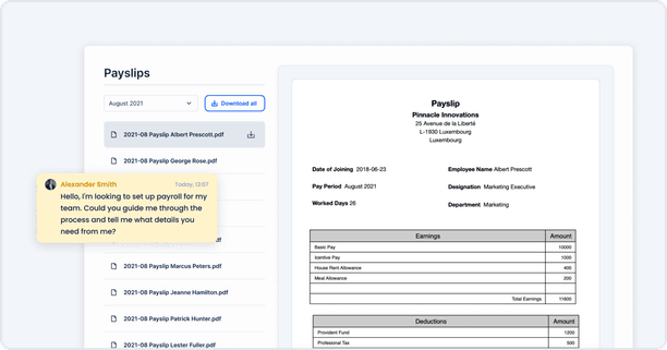 EasyBiz Payroll Lite employee form and payslip