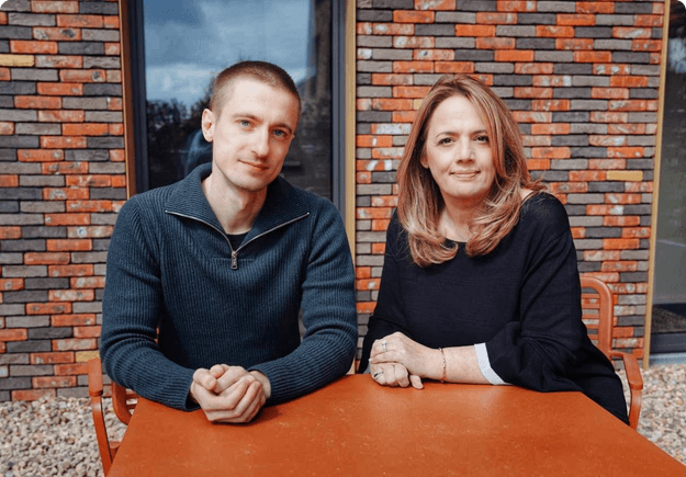 EasyBiz co-founders Daniil Kirikov and Aurore Calvi