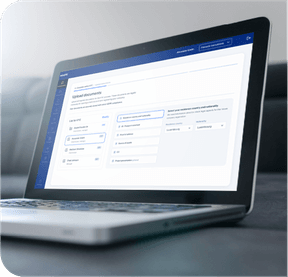 EasyBiz on a laptop screen